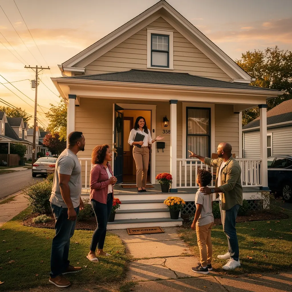 Zadowolony klient odbierający klucze do nowego mieszkania po zakończeniu transakcji.