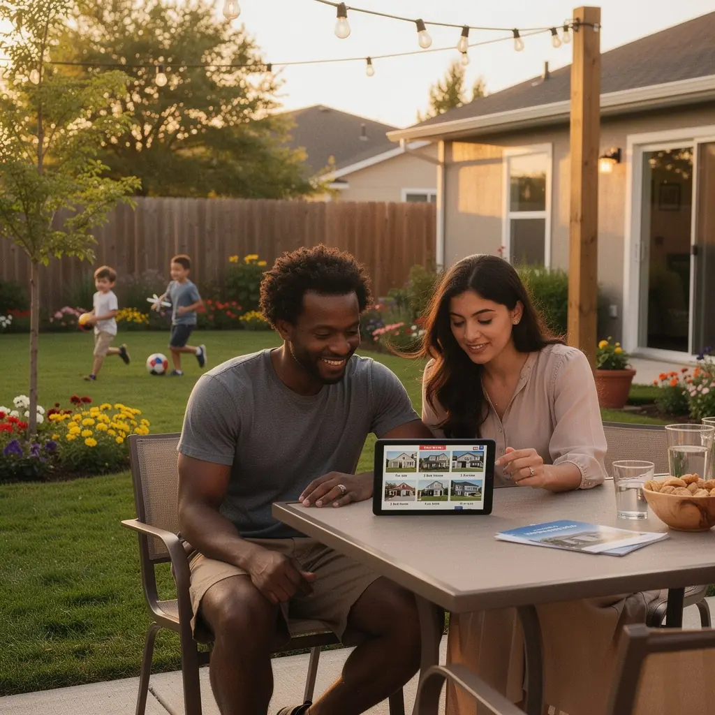 Pracownik planujący wizyty w domach do wynajęcia z kalendarzem sezonowym.