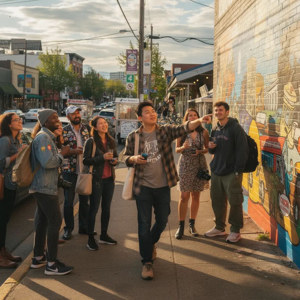 Widok na zewnętrzną część muzeum z charakterystyczną architekturą.